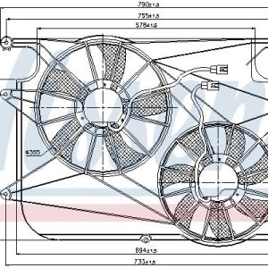 Ventilátor chladiče NISSENS 85610