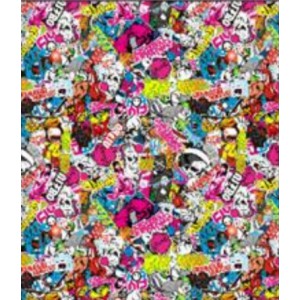 Stickerbomb TLK-008 polepová fólie 152x2700cm - interiér/exteriér TLK-008-270