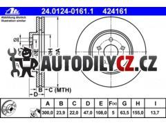 AT 424161 P/L brzdový kotouč ATE