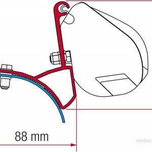 Adaptér montážní sada Fiamma F35 Pro pro Renault Trafic a Opel Vivaro, 2 držáky 12 cm) 305927 Adaptér montážní sada Fiamma F35 Pro pro Renault Trafic a Opel Vivaro, 2 držáky 12 cm) 305927