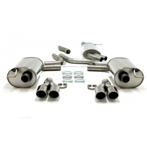 Duplexní nerezový výfuk 2x80mm Audi A6 C6 Avant 4F 02AU035-8D