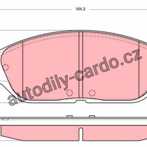 Sada brzdových destiček TRW GDB4138 – FORD WINDSTAR 99-