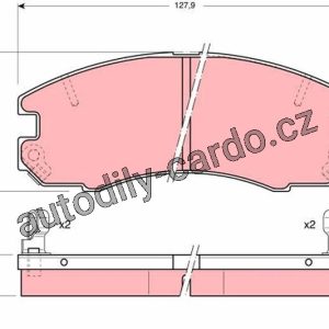 Sada brzdových destiček TRW GDB868 – TOYOTA CELICA