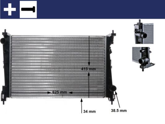 MH CR 1112 000S chladič vody MAHLE
