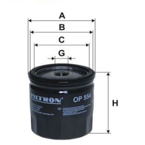 FI OP554 Filtr olejový FILTRON FI OP554 Filtr olejový FILTRON