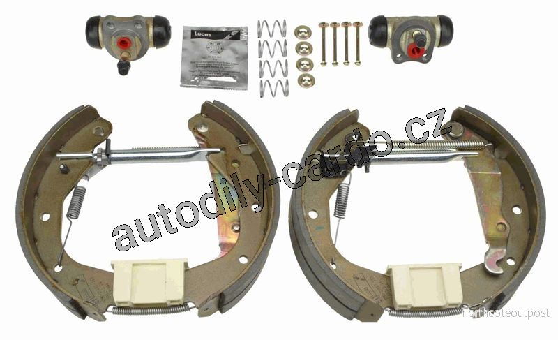 Sada brzdových čelistí TRW GSK1607 - Superkit OPEL