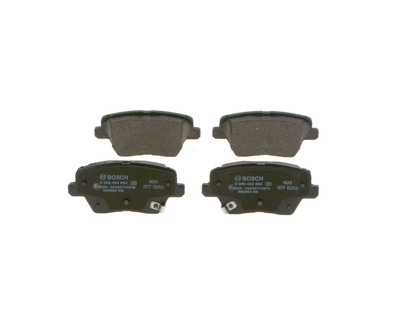 BO 0986424864 Sada brzdových destiček BOSCH