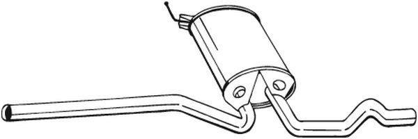 BS 282-703 Střední tlumič výfuku BOSAL