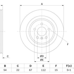 BO 0986479E97 Brzdový kotouč BOSCH – lakovaný BO 0986479E97 Brzdový kotouč BOSCH – lakovaný