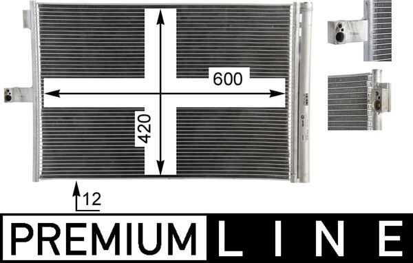 MH AC 68 000P chladič klimatizace - kondenzátor MAHLE 720334