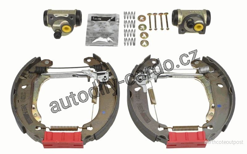 Sada brzdových čelistí TRW GSK1260 - Superkit PEUGEOT