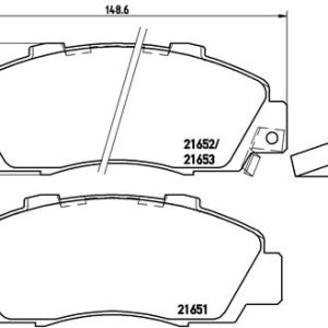 BRE P28 026 Sada brzdových destiček BREMBO PRIME 483902