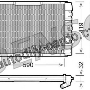 Chladič motoru DENSO (DE DRM33033) Chladič motoru DENSO (DE DRM33033)