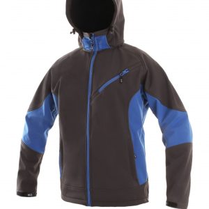 Bunda pánská softshell CXS-SACRAMENTO s odepínací kapucí, šedo-modrá, vel. 3XL, CANIS 646669 Bunda pánská softshell CXS-SACRAMENTO s odepínací kapucí, šedo-modrá, vel. 3XL, CANIS 646669