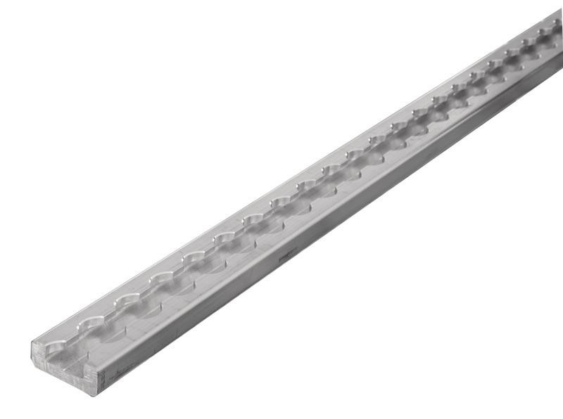 Lišta kotevní upínací hliníková extra úzká Airline 2000 × 34,5 × 13,5 mm, slitina F35, stříbrná 303807