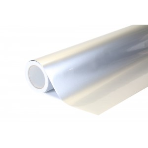 Lesklá kovová stříbrná polepová fólie 152x100cm - interiér/exteriér GMP02-010