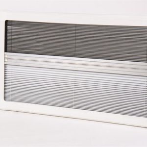 Roleta zatemňovací s moskytiérou pro okna Carbest RW Van 280 × 380 mm (hliníkový vnitřní kazetový rám, bílá) 304514