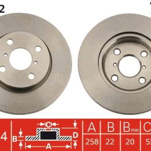 TR DF4842 Brzdový kotouč TRW – lakovaný TR DF4842 Brzdový kotouč TRW – lakovaný