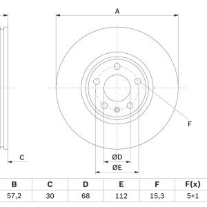 BO 0986479E49 Brzdový kotouč BOSCH – lakovaný BO 0986479E49 Brzdový kotouč BOSCH – lakovaný