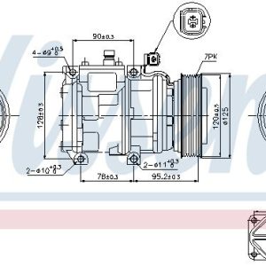 Kompresor klimatizace NISSENS 89186 Kompresor klimatizace NISSENS 89186