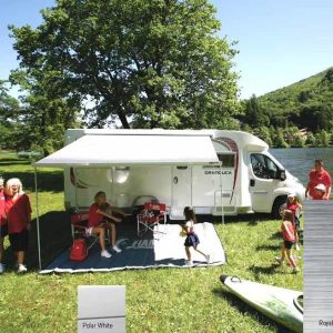 Markýza nástěnná kazetová Fiamma F45s 4 m (polární bílá, královská šedá, výsuv 2,5 m) 306135 Markýza nástěnná kazetová Fiamma F45s 4 m (polární bílá, královská šedá, výsuv 2,5 m) 306135