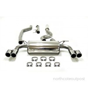 Duplexní nerezový výfuk 2x80mm BMW 3 Limuzína (F30) 02BM019-8D