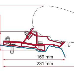 Montážní adaptér Fiamma pro markýzy F65/F80 na Ford Transit Van H2L2 (290 cm, RHD) 316327 Montážní adaptér Fiamma pro markýzy F65/F80 na Ford Transit Van H2L2 (290 cm, RHD) 316327