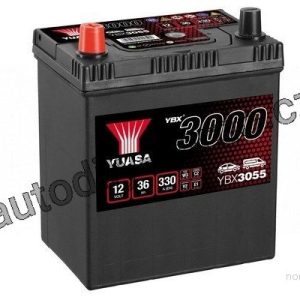 Autobaterie YUASA YBX3055 36Ah 330A 12V L+ /187x127x223/