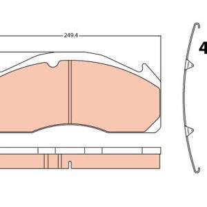 TR GDB5085 Sada brzdových destiček, kotoučová brzda TRW 923842