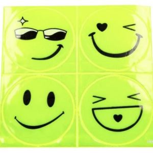 Samolepky reflexní – smajlíci sada 4ks 721855