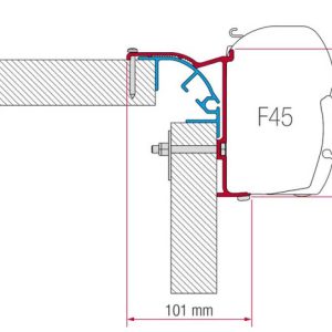 Adaptér montážní Fiamma Kit Bailey MK 2 pro markýzy Fiamma F45, 3 držáky o délce 15 cm 315703 Adaptér montážní Fiamma Kit Bailey MK 2 pro markýzy Fiamma F45, 3 držáky o délce 15 cm 315703