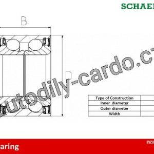 Sada ložisek kol FAG 713690510 – FIAT 145 930 2.0 16V T.S. / kW: 110/ 10.1995->01.2001