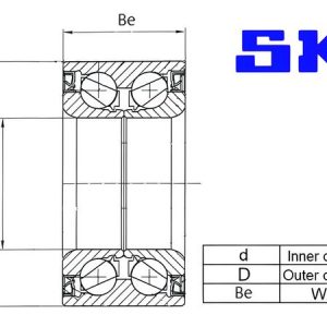 Sada ložisek kol SKF VKBA6722
