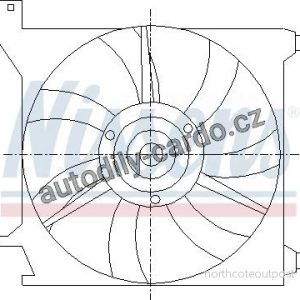 Ventilátor chladiče NISSENS 85588