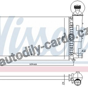 Chladič motoru NISSENS 63736 Chladič motoru NISSENS 63736