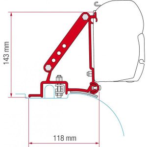 Adaptér montážní Fiamma Kit Ducato pro markýzy F45i / F45iL, Fiat Ducato / Peugeot Boxer / Citroën Jumper do r.v. 2005 (sériová vysoká střecha), sada 2 držáků (8 cm) 305932 Adaptér montážní Fiamma Kit Ducato pro markýzy F45i / F45iL, Fiat Ducato / Peugeot Boxer / Citroën Jumper do r.v. 2005 (sériová vysoká střecha), sada 2 držáků (8 cm) 305932