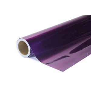 Chromovaná zrcadlová 3vrstvá fialová polepová fólie 152x1800cm - interiér/exteriér SCH08-180