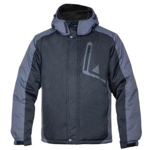 Bunda pánská zateplená YORK, černošedá, vel. 2XL 717429 Bunda pánská zateplená YORK, černošedá, vel. 2XL 717429
