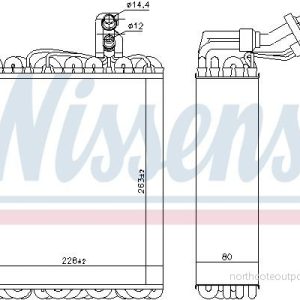 Výparník NISSENS 92135 Výparník NISSENS 92135