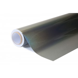 Chromovaná laserová šedá polepová fólie 152x1000cm - interiér/exteriér ILF04-100