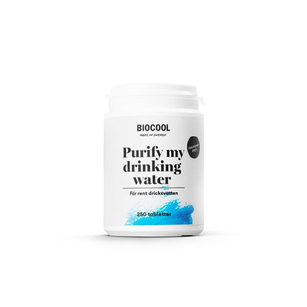 Tablety pro konzervaci a desinfekci pitné vody Biocool Purify my drinking water (250 ks / 1250 l) bez chloru a stříbra pro karavany, obytná auta a lodě 309733 Tablety pro konzervaci a desinfekci pitné vody Biocool Purify my drinking water (250 ks / 1250 l) bez chloru a stříbra pro karavany, obytná auta a lodě 309733
