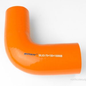 Redukce silikonová koleno, průměr 70/63 mm, ohyb 90°, délka 150×150 mm 721472 Redukce silikonová koleno, průměr 70/63 mm, ohyb 90°, délka 150×150 mm 721472