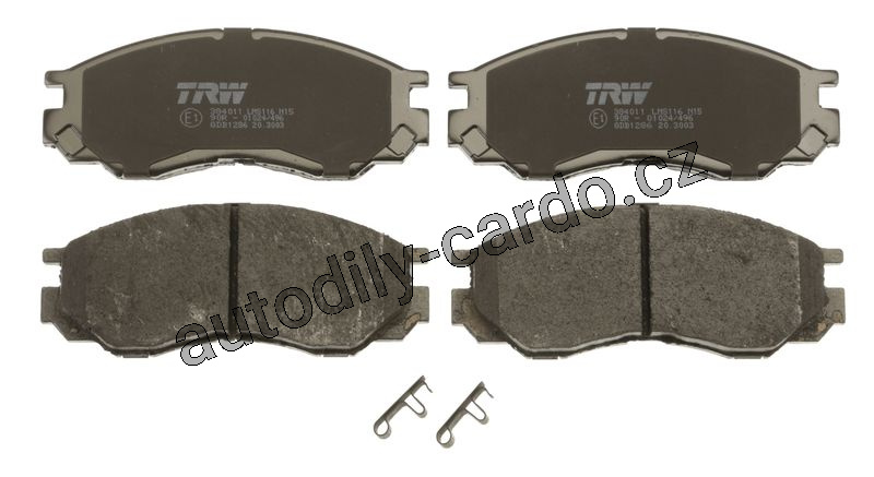 Sada brzdových destiček TRW GDB1286 - MITSUBISHI L200, L300