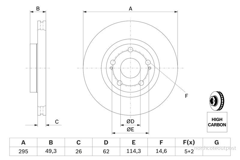 Brzdový kotouč BOSCH (BO 0986479454)