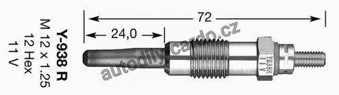 Žhavící svíčka NGK Y-938R