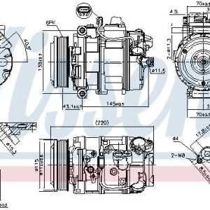 Kompresor klimatizace NISSENS 89599 Kompresor klimatizace NISSENS 89599