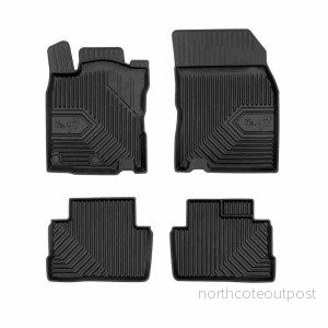 Zvýšené gumové koberečky NISSAN Qashqai II (J11) - 4ks AKD77409538