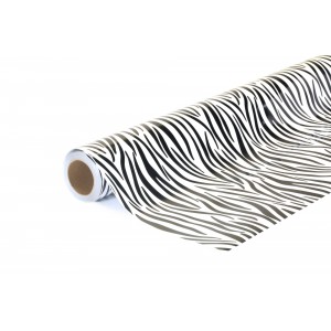 Imitace kůže zebra polepová fólie 152x500cm - interiér/exteriér BM01-050