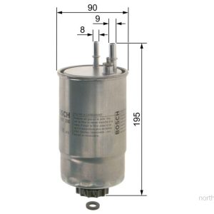 BO F026402206 Palivový filtr BOSCH