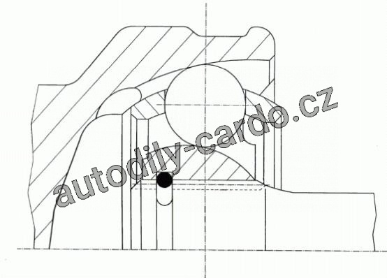Sada kloubů, hnací hřídel LÖBRO 303834 - DAIHATSU